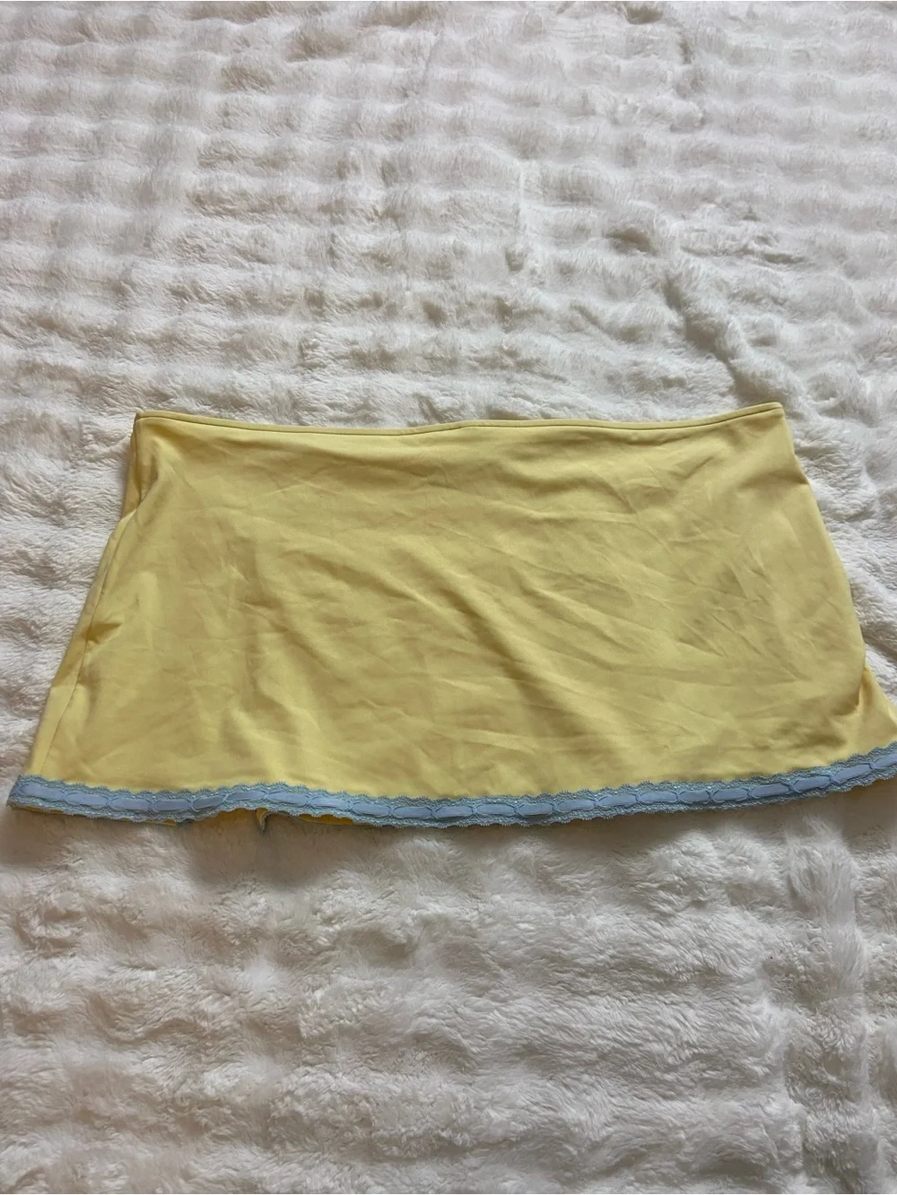 New! Frankie’s bikinis x PINK daydream Yellow Mini Skirt coverup 39192